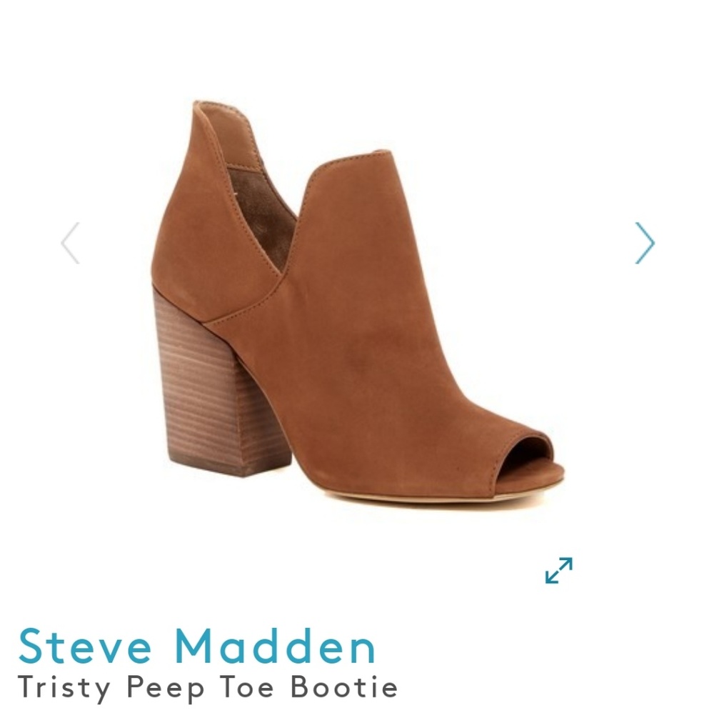 Steve Madden Tristy Peep Toe Booties